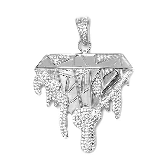 Silver トップ - Diamond Motif -