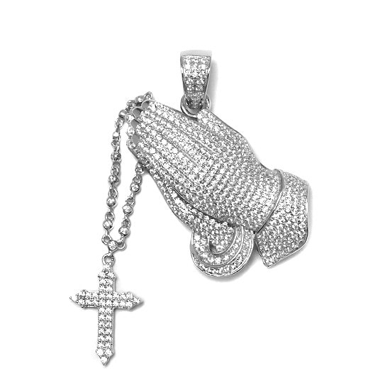 Silver トップ - Praying Hands -