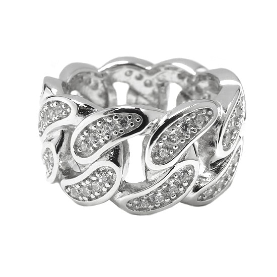 Silver リング -MIAMI CUBAN LINK RING-