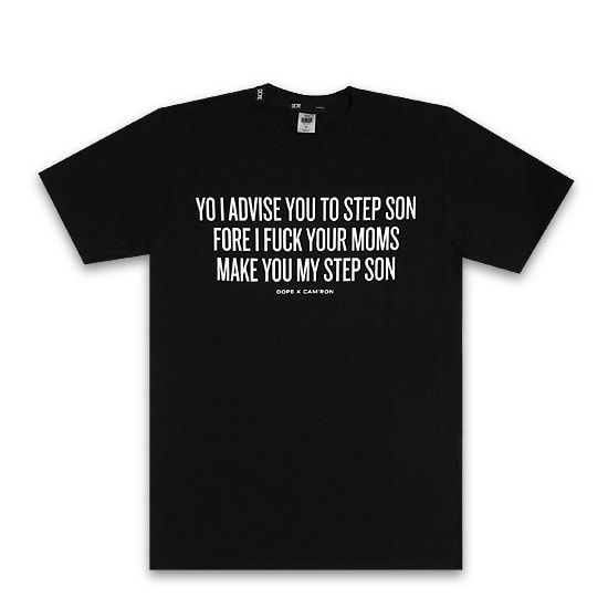 DOPE x Cam'Ron Tシャツ -STEP SON TEE / BLACK-