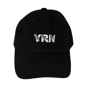 YRNkキャップ -YRN TAKING OFF DAD HAT / BLACK-