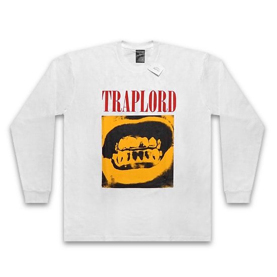 TRAP LORD ロンT -GRILLS L/S TEE / WHITE-