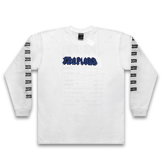 TRAP LORD ロンT -TRACKLIST L/S TEE / WHITE-