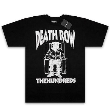THE HUNDREDS×DEATHROW RECORDS Tシャツ -DEATHROW CLASSIC T-SHIRT / BLACK-