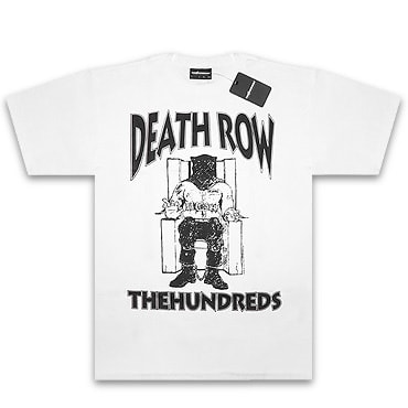 THE HUNDREDS×DEATHROW RECORDS Tシャツ -DEATHROW CLASSIC T-SHIRT / WHITE-