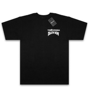 THE HUNDREDS×DEATHROW RECORDS Tシャツ -DEATHROW 25TH T-SHIRT / BLACK-
