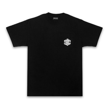 THE HUNDREDS×MISTER CARTOON Tシャツ -CLOWN POCKET T-SHIRT / BLACK-