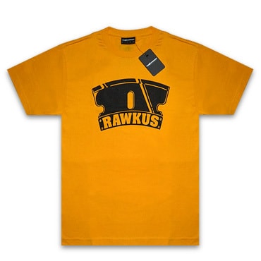 THE HUNDREDS×RAWKUS Tシャツ -RAWKUS T-SHIRT / GOLD-