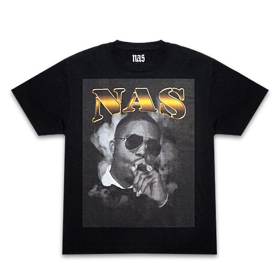 NAS Tシャツ -Smokin / BLACK-