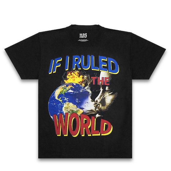NAS Tシャツ -If I Ruled The World / BLACK-