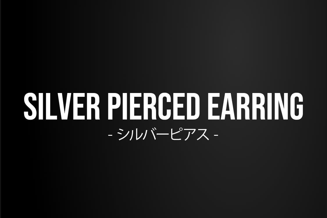 silver pierced earring