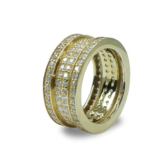 Silver Gold RING 