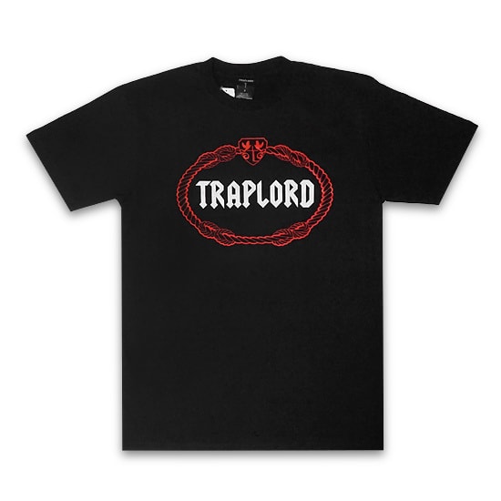 TRAP LORD Tシャツ-100% COTTON CLASSIC CREST TEE / BLACK-