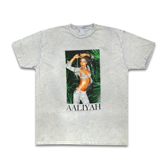 Cross Colours Tシャツ -AALIYA STRIKE A POSE POP ART T-shirt / WHITE MINERAL-