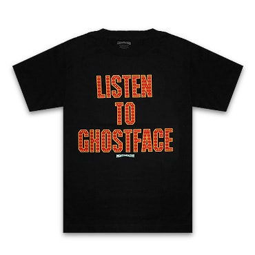 MIGHTYHEALTHY x GHOSTFACE KILLAH Tシャツ -GHOSTFACE TEE / BLACK-