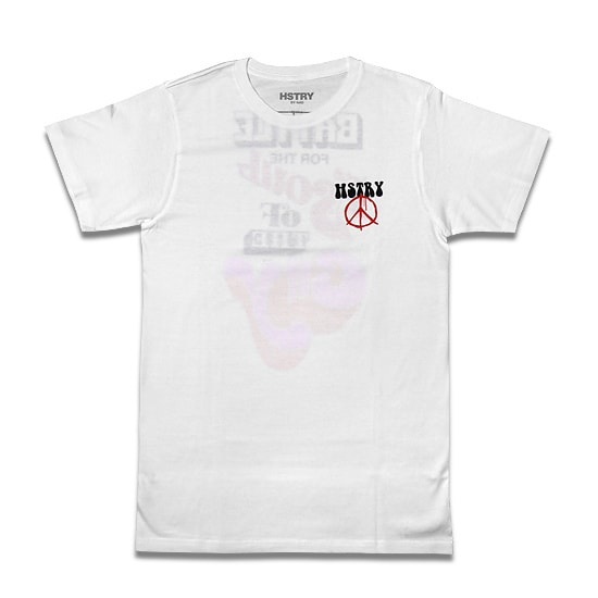 HSTRY Tシャツ -CHEST PEACE TEE / WHITE-