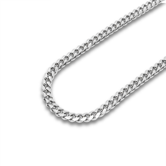 Silver ネックレス MIAMI CUBAN CHAIN 5mm [51cm]