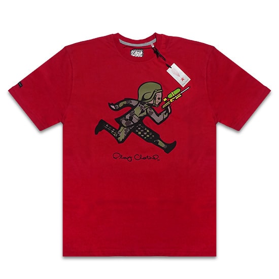 PLAY CLOTHS Tシャツ - GI JACK TEE / RED -