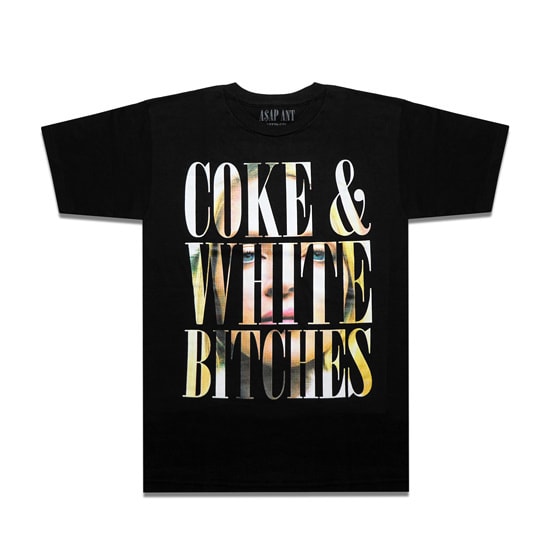 A$AP ANT Tシャツ - Coke & White Bitches / BLACK -