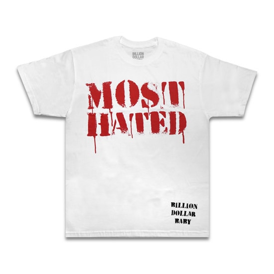 Billion Dollar Baby Tシャツ -MOST HATED TEE / WHITE-