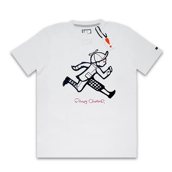 PLAY CLOTHS Tシャツ - RUNNNING JACK TEE / WHITE -